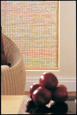 wood weave blinds